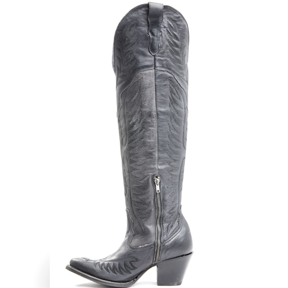 CORRAL WOMEN'S EMBROIDERY TALL WESTERN BOOTS - ROUND TOE